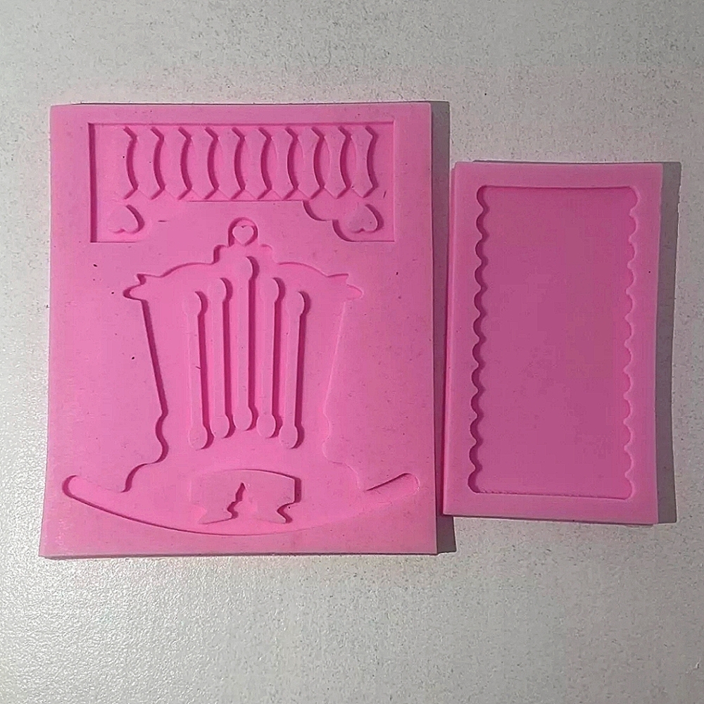 Crib Baby Cradle Fondant Cake mold DIY Style Decorative Fondant Silicone Mold